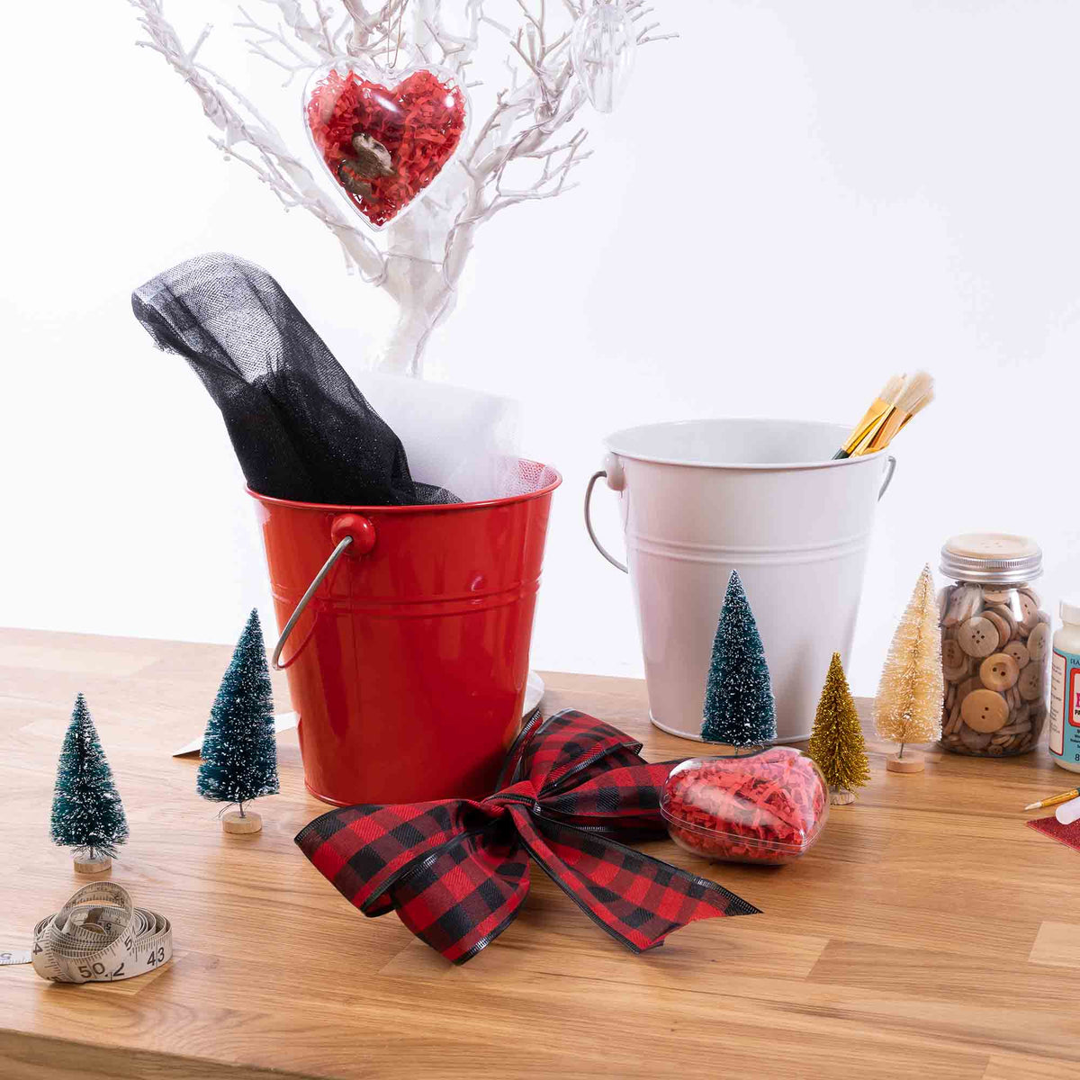 Plastic Fillable Heart Ornament - 4 Inch