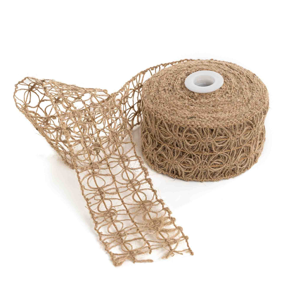 Decorative Weave Burlap Ribbon Roll