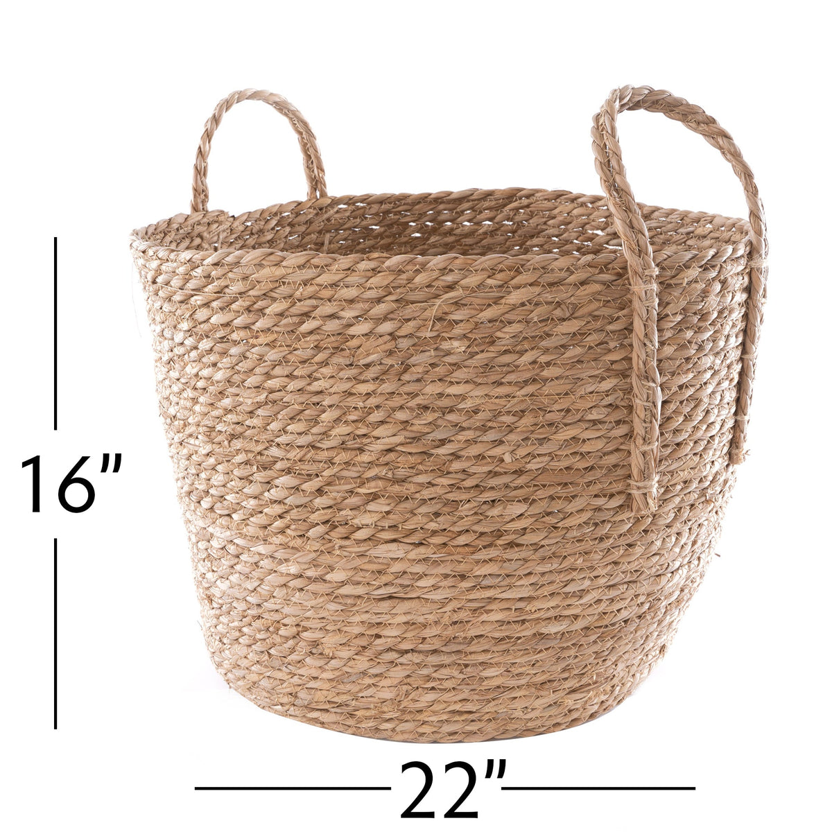 Rattan Basket - 22" Diameter x 16"H