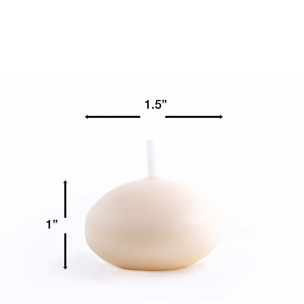 1.5 Inch Floating Candles - Ivory
