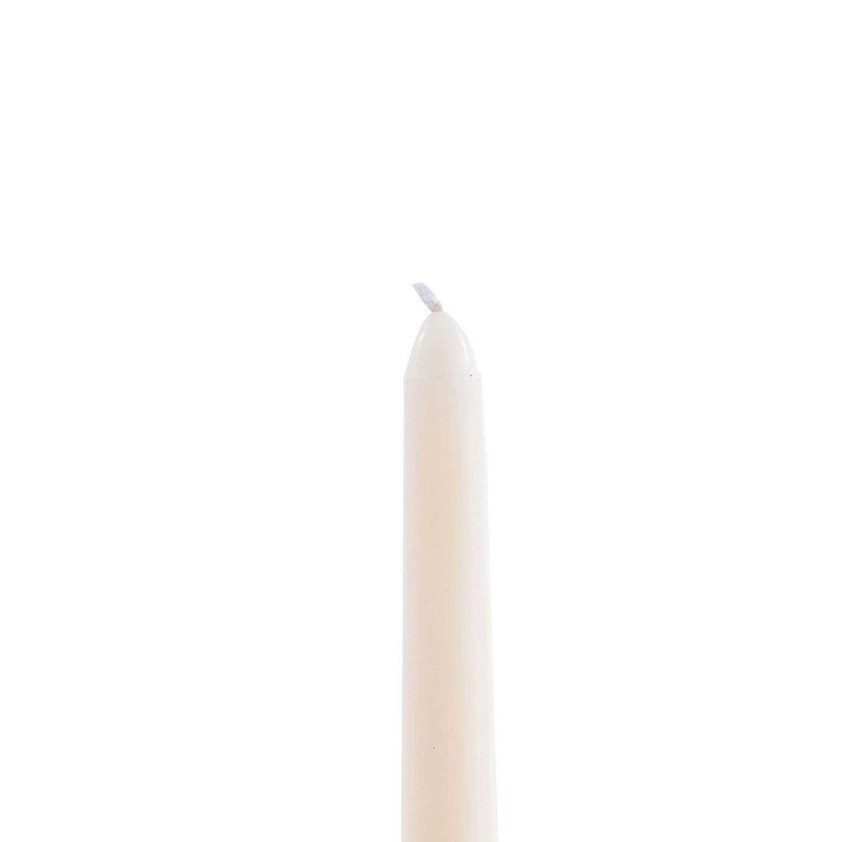 10 Inch Taper Candle - White