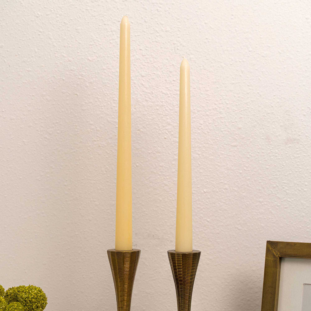 10 Inch Taper Candle - White