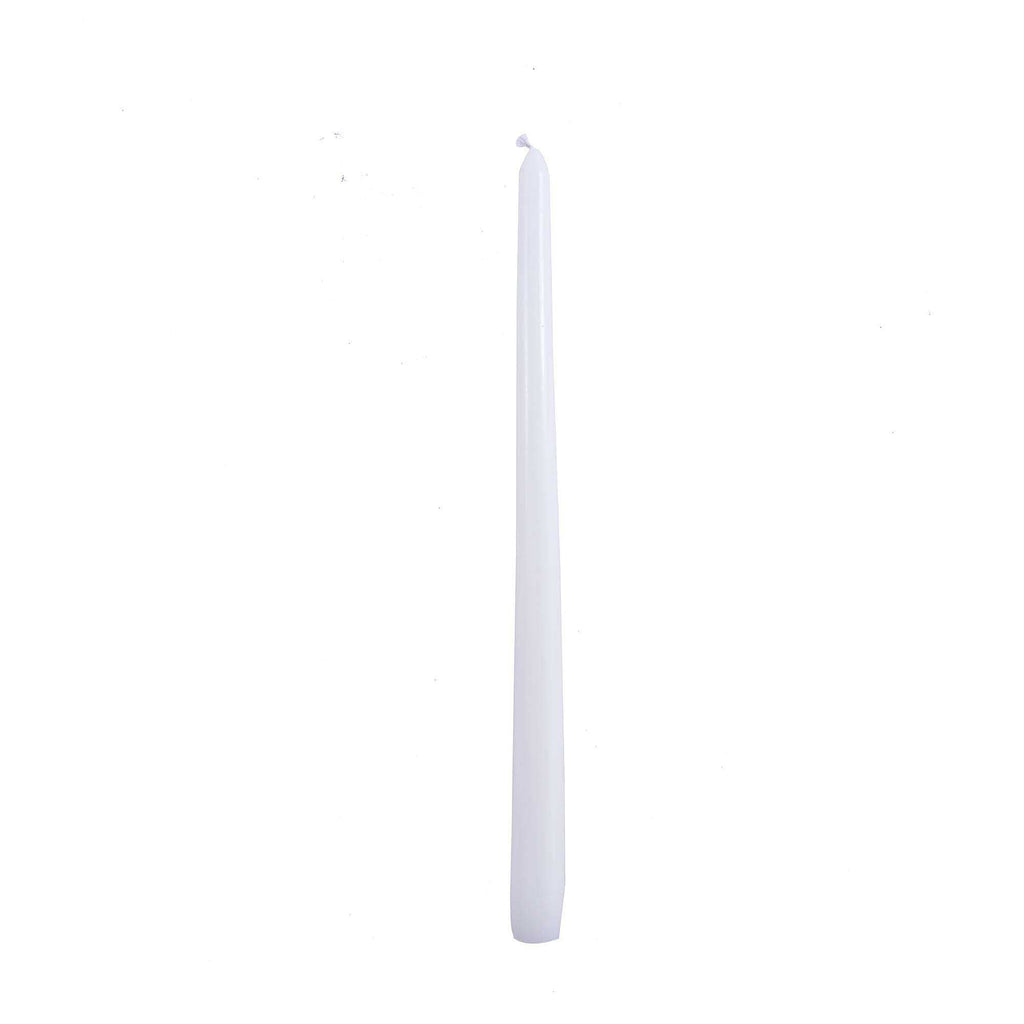 12 Inch Taper Candle - White