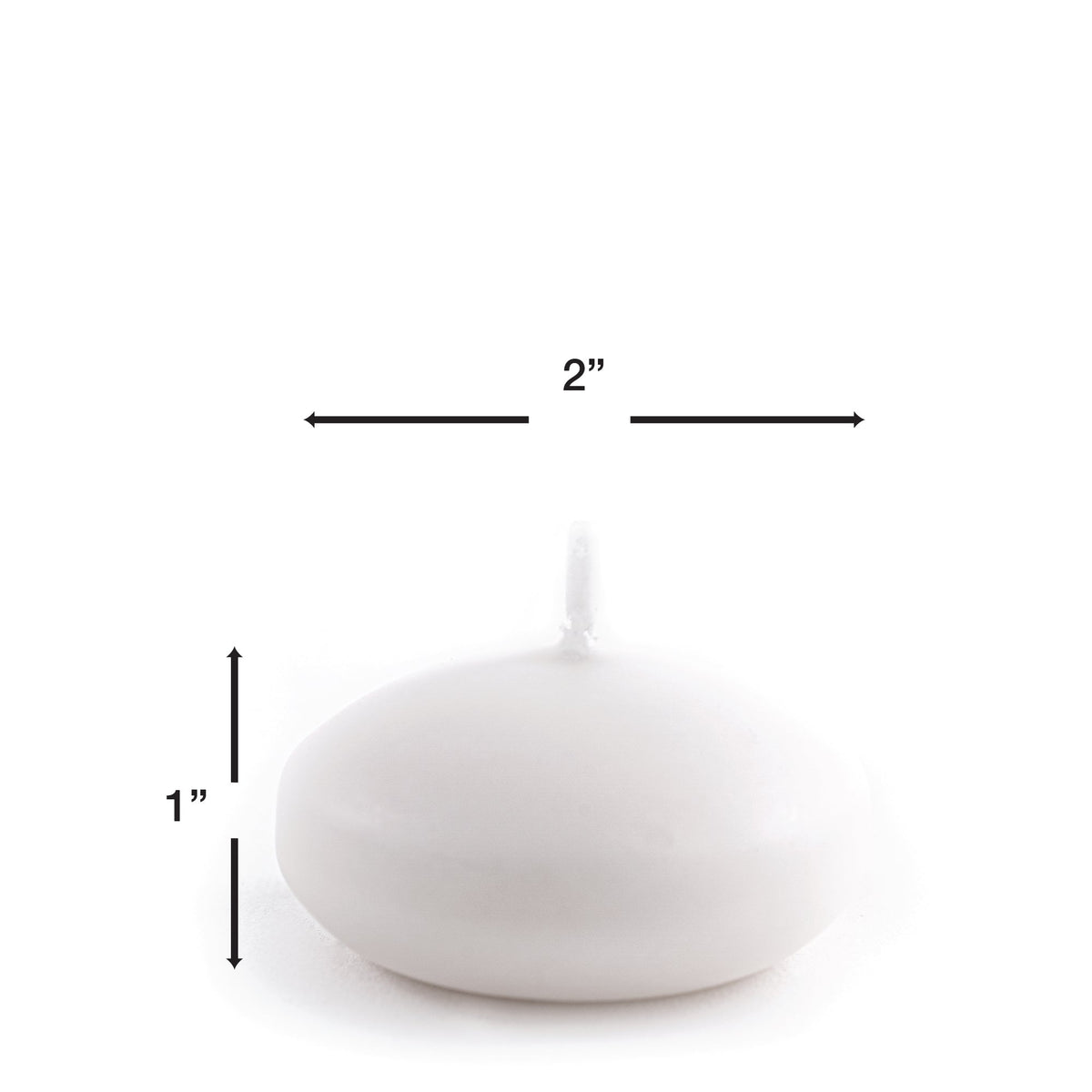 2 Inch Floating Candle 72pc/pack - Ivory