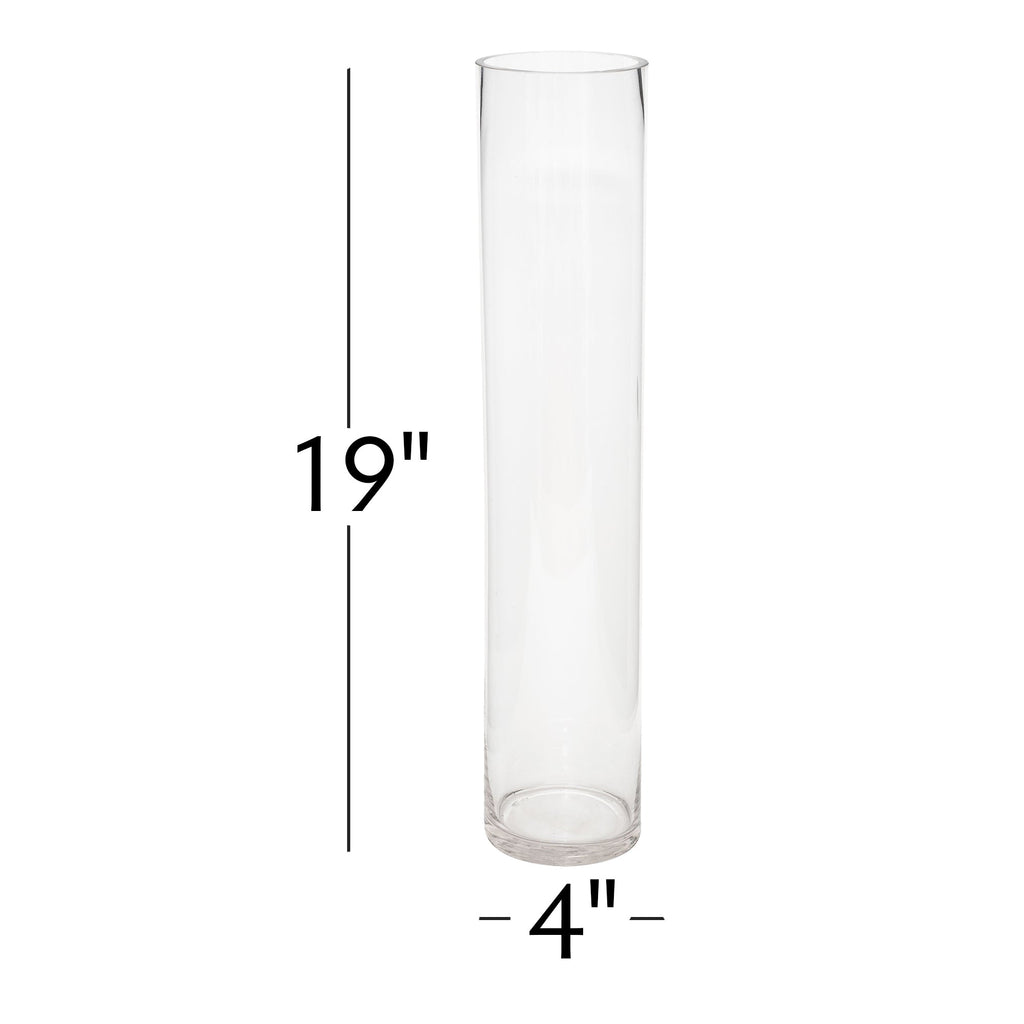4 Inch Floral Glass - 19" Tall