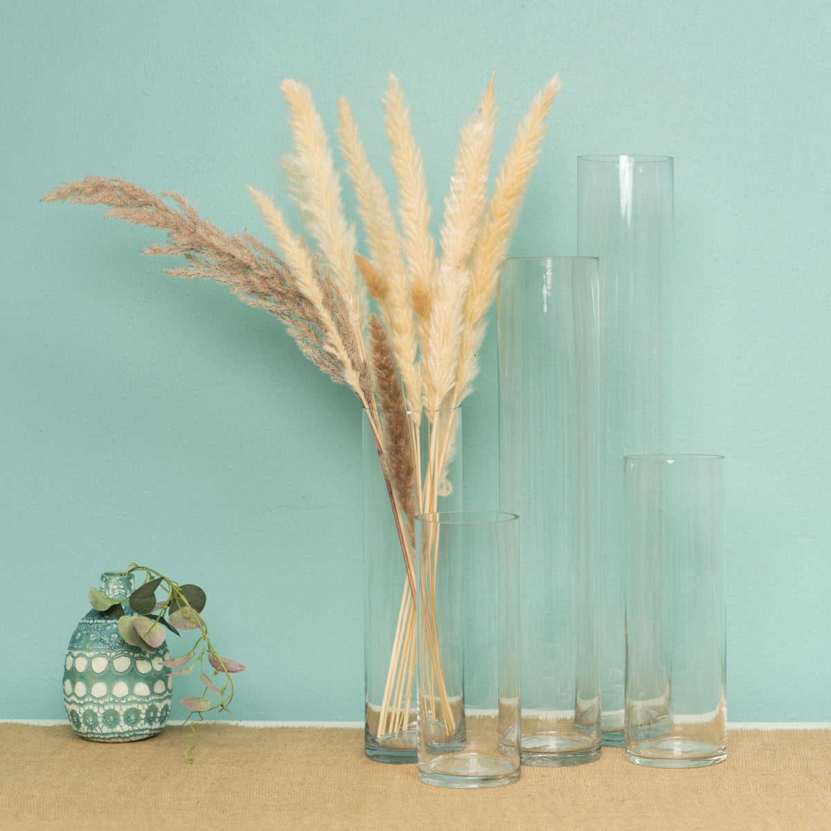 4 Inch Floral Glass - 19" Tall