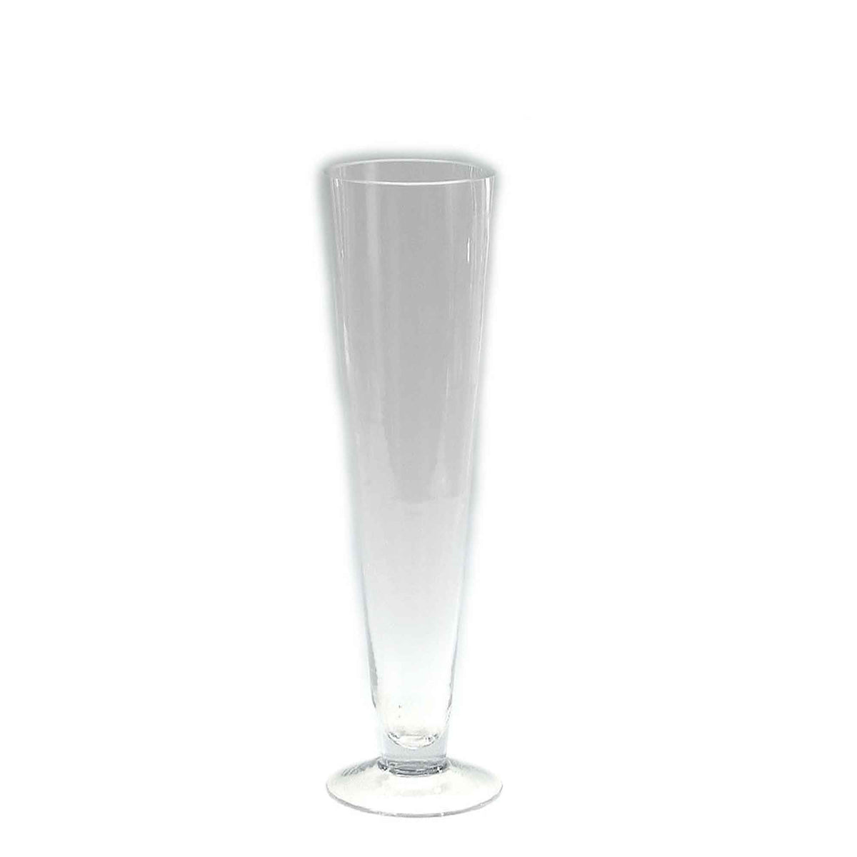 Glass Trumpet Vase 16" - Clear