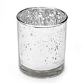 Glass Votive Candle Holder - Silver