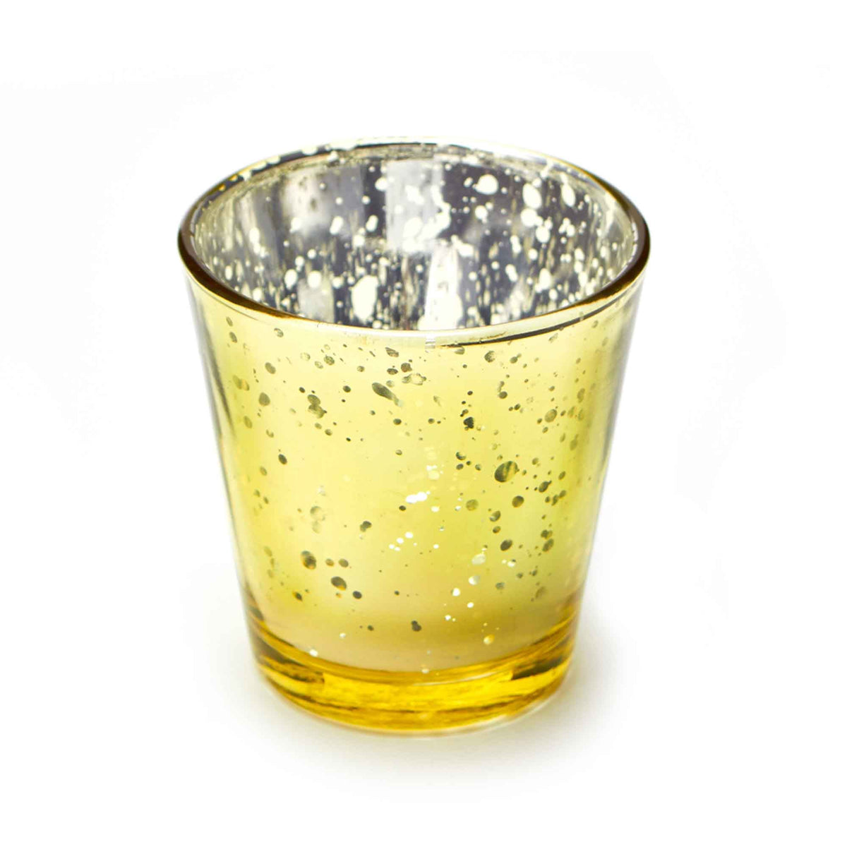 Glass Tealight Candle Holder - Gold