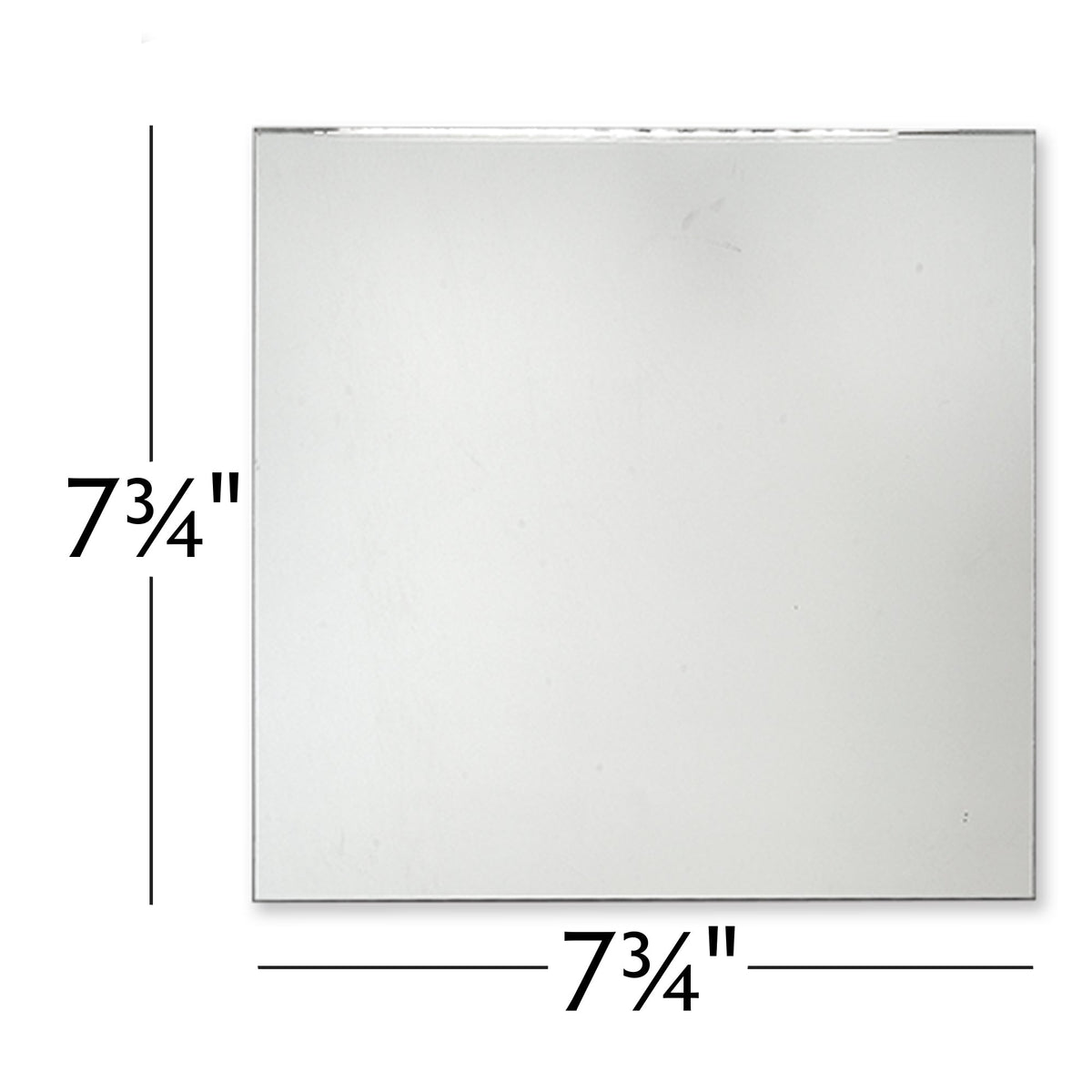 Square Plain Edge Mirror 7.75 Inch