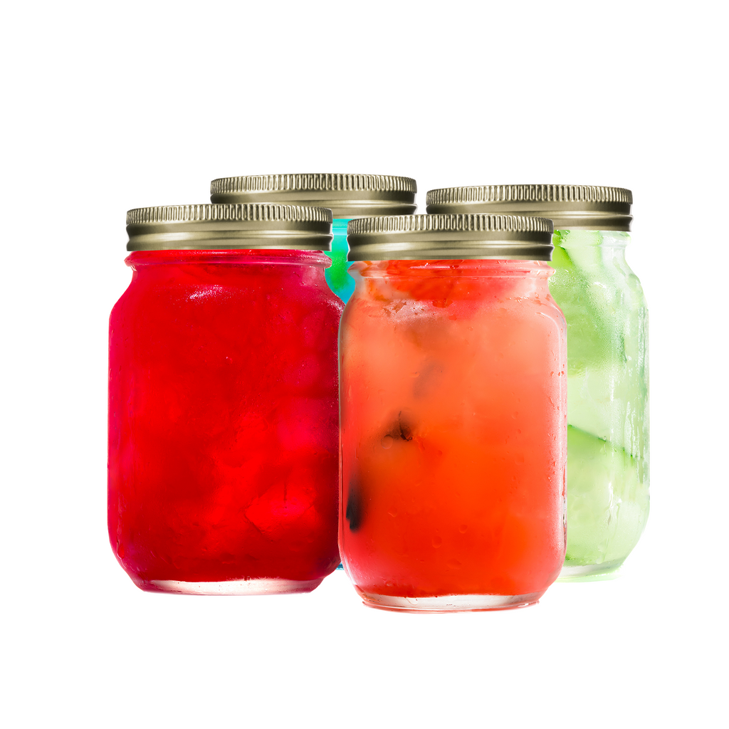 Mason Jars with Lid - Set of 4