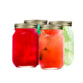 Mason Jars with Lid - Set of 4