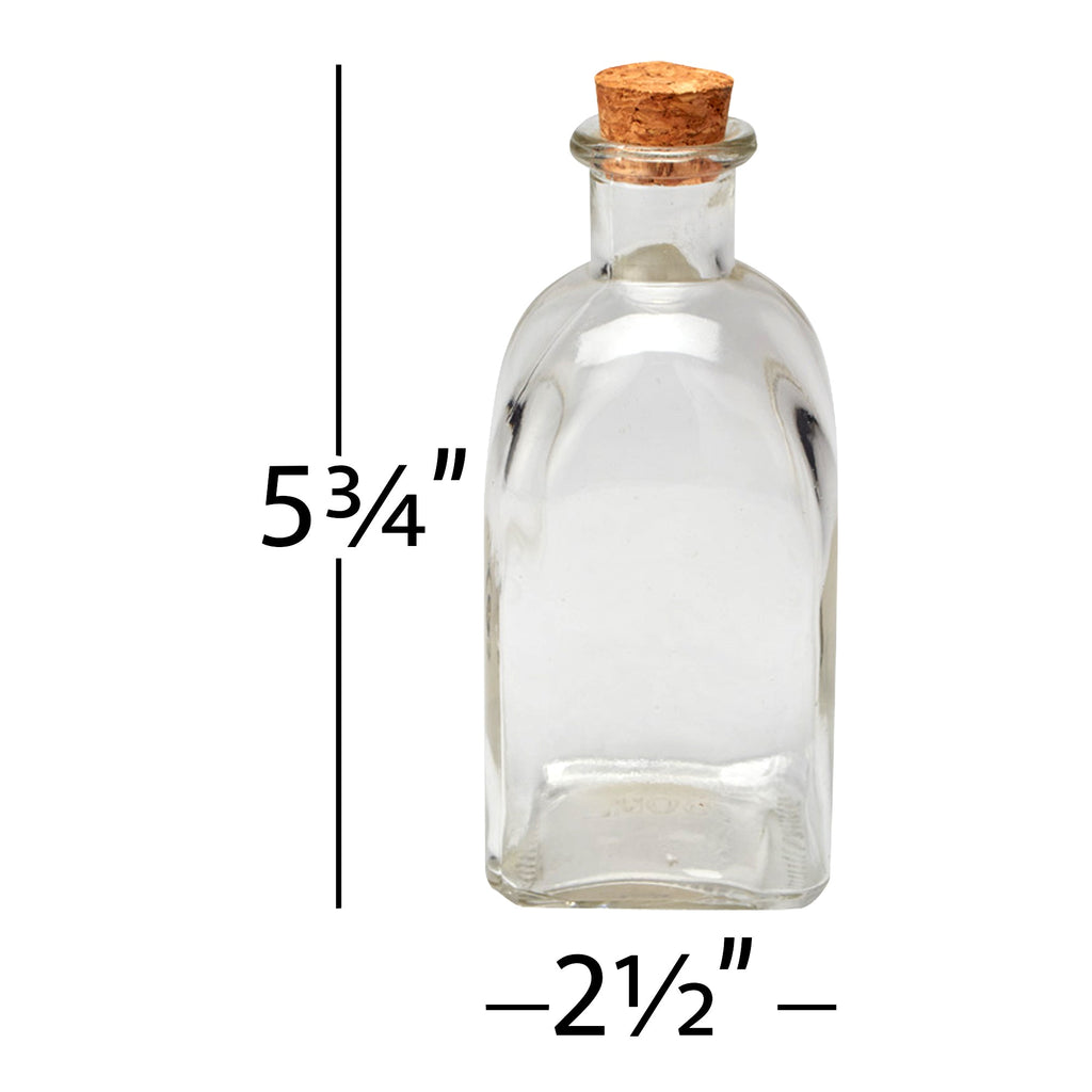 Square Bottle with Cork