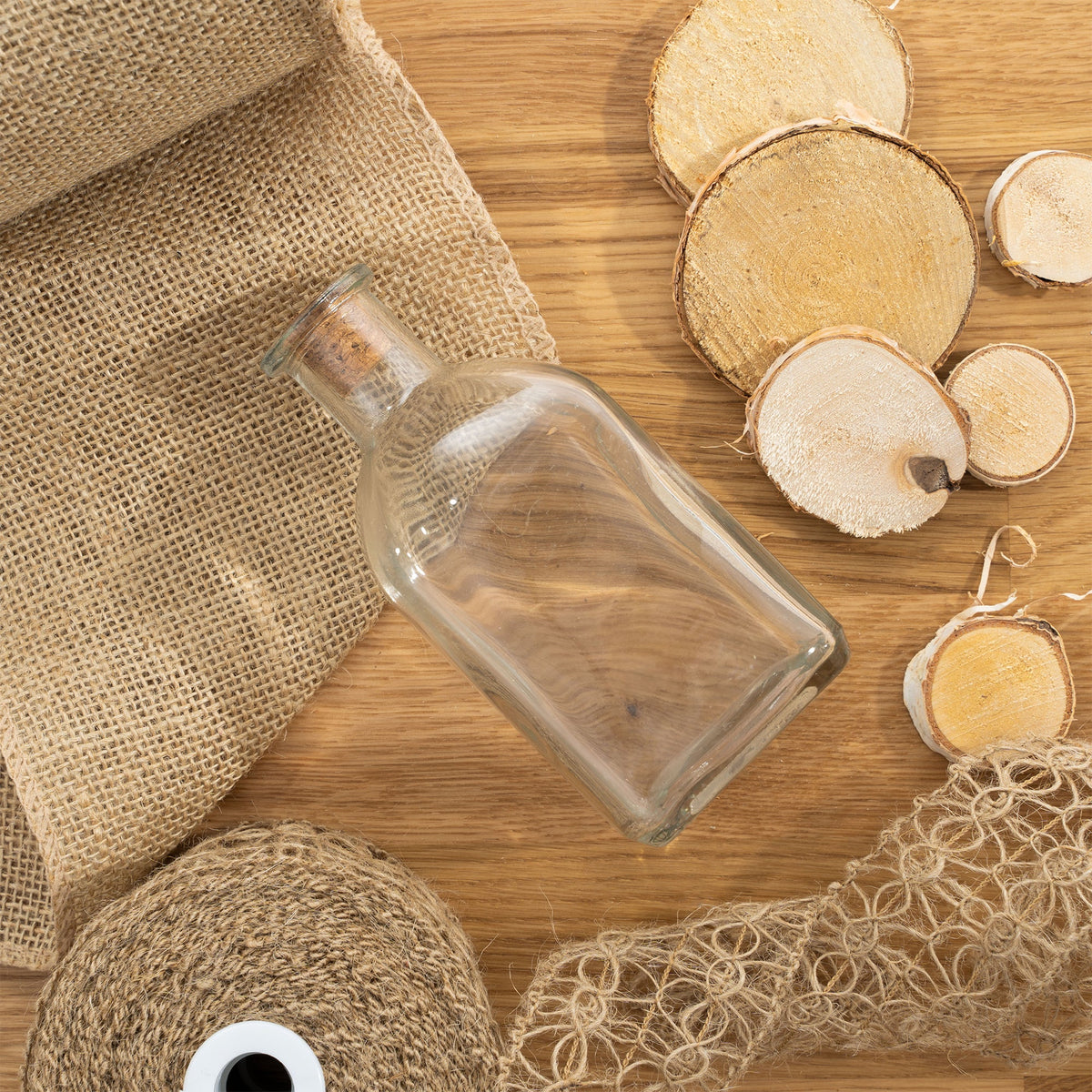 Square Bottle with Cork