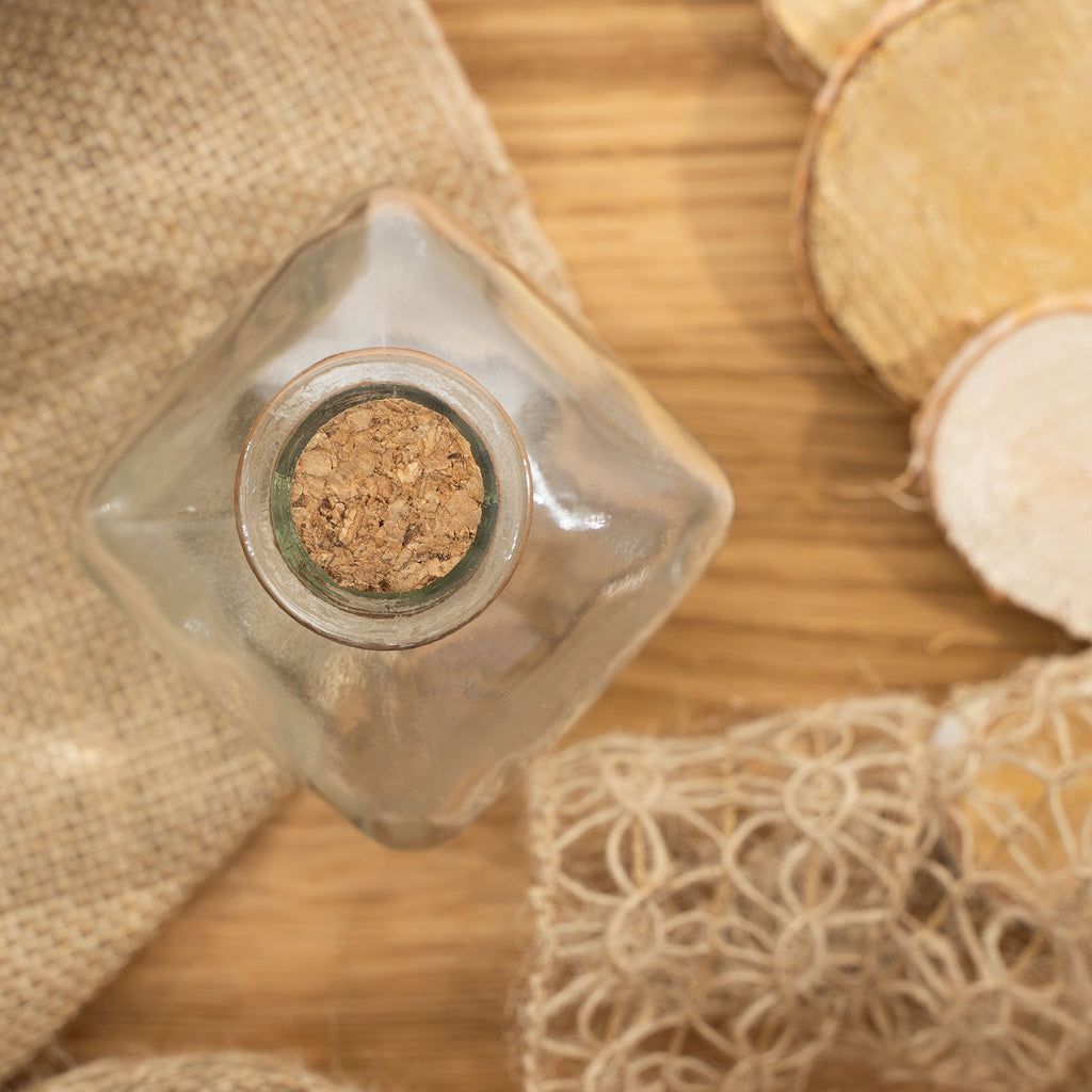 Square Bottle with Cork