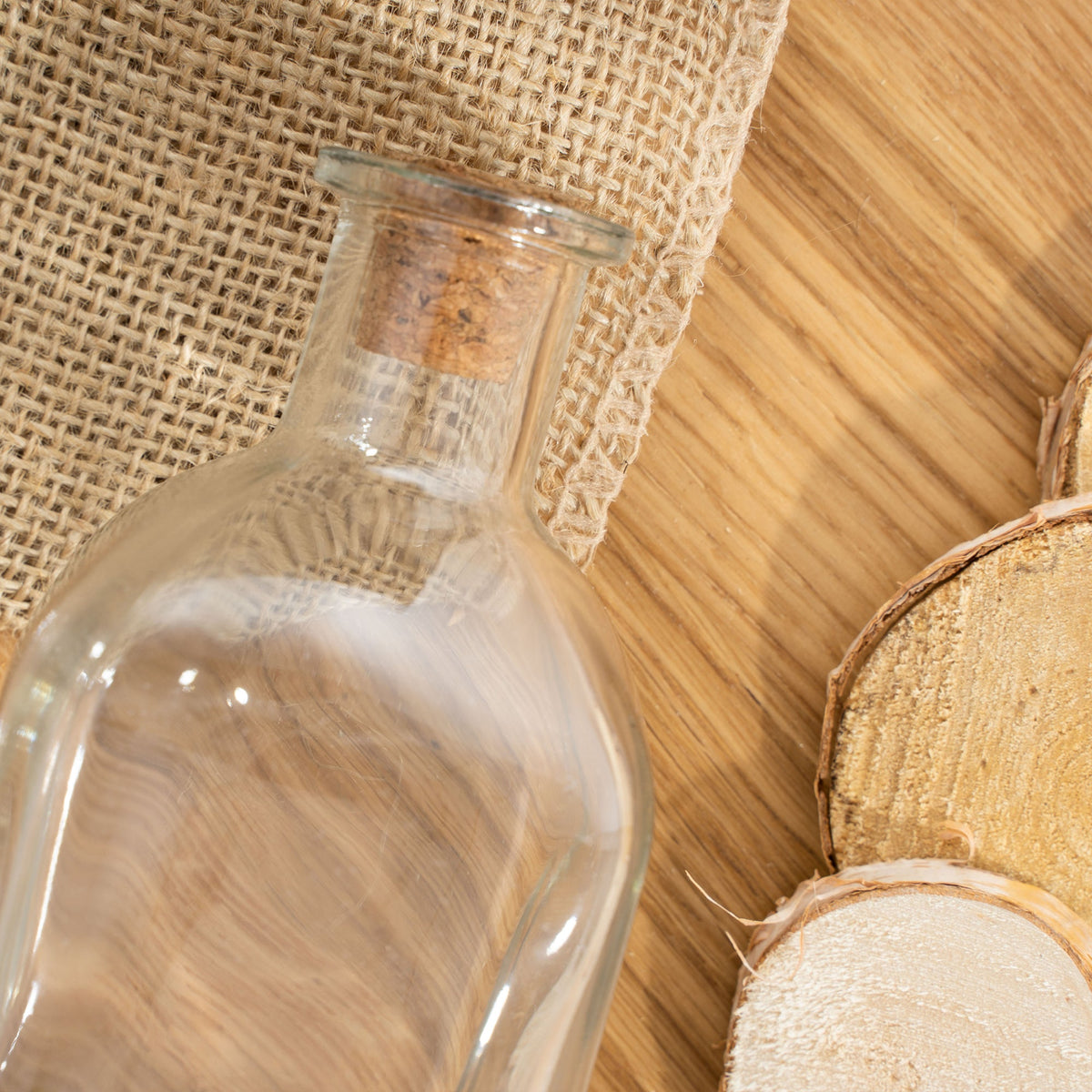 Square Bottle with Cork