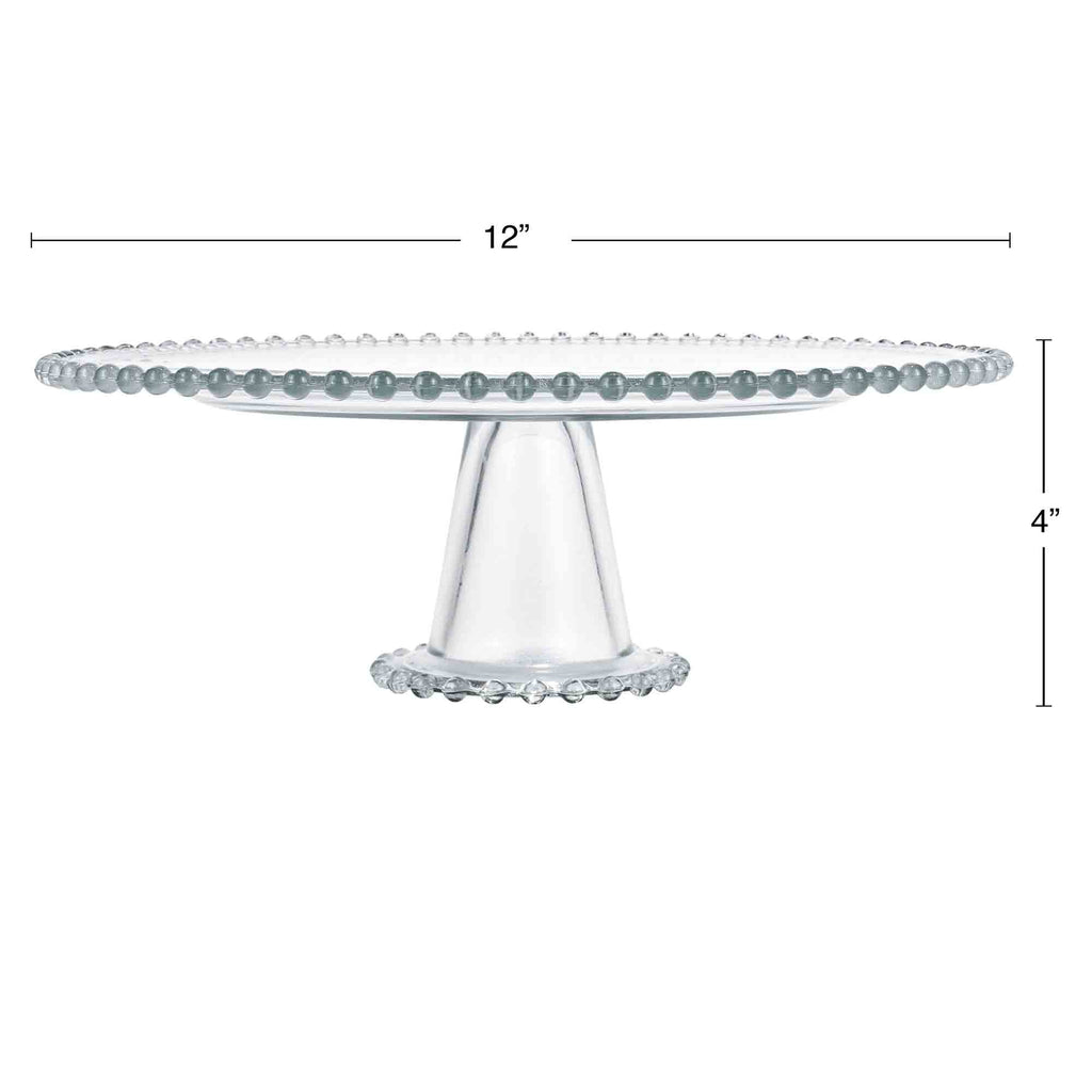 Beaded Edge Cake Stand - 12"