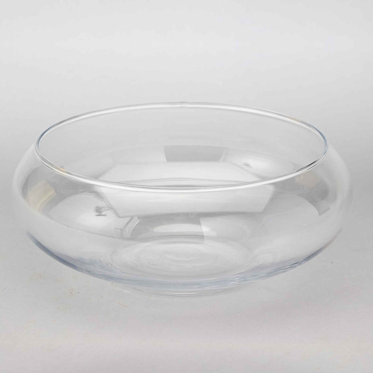 Low Floral Bowl 10" Tall - Clear