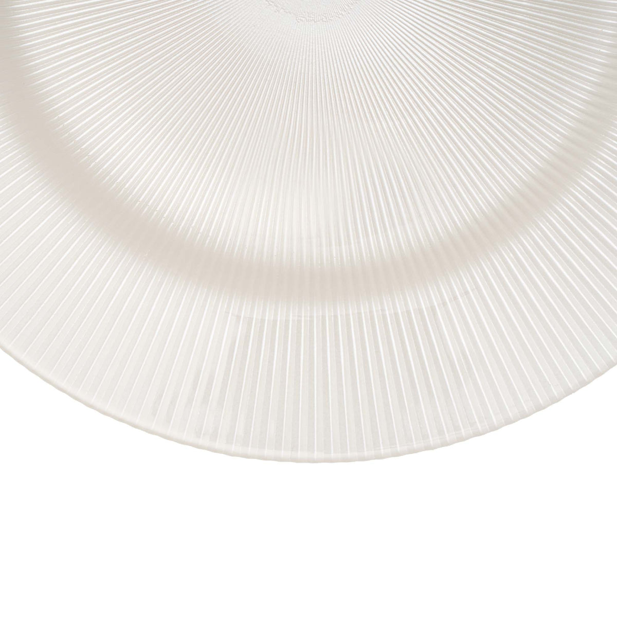 Fluted Glass Charger Plate 13" - Rose Gold