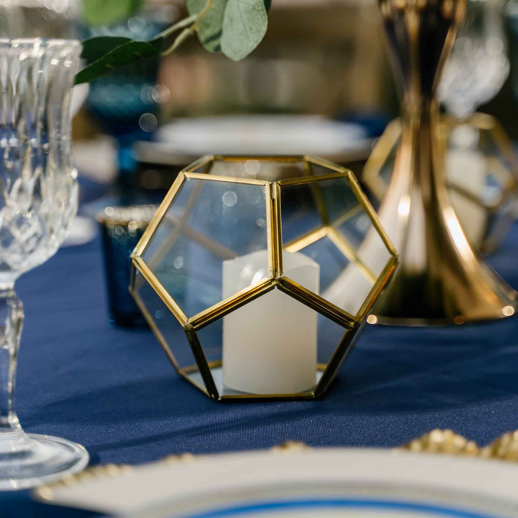 Gold Hexagon Terrarium 4.5"