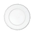 Sunflower Glass Charger Plate 13" - Silver