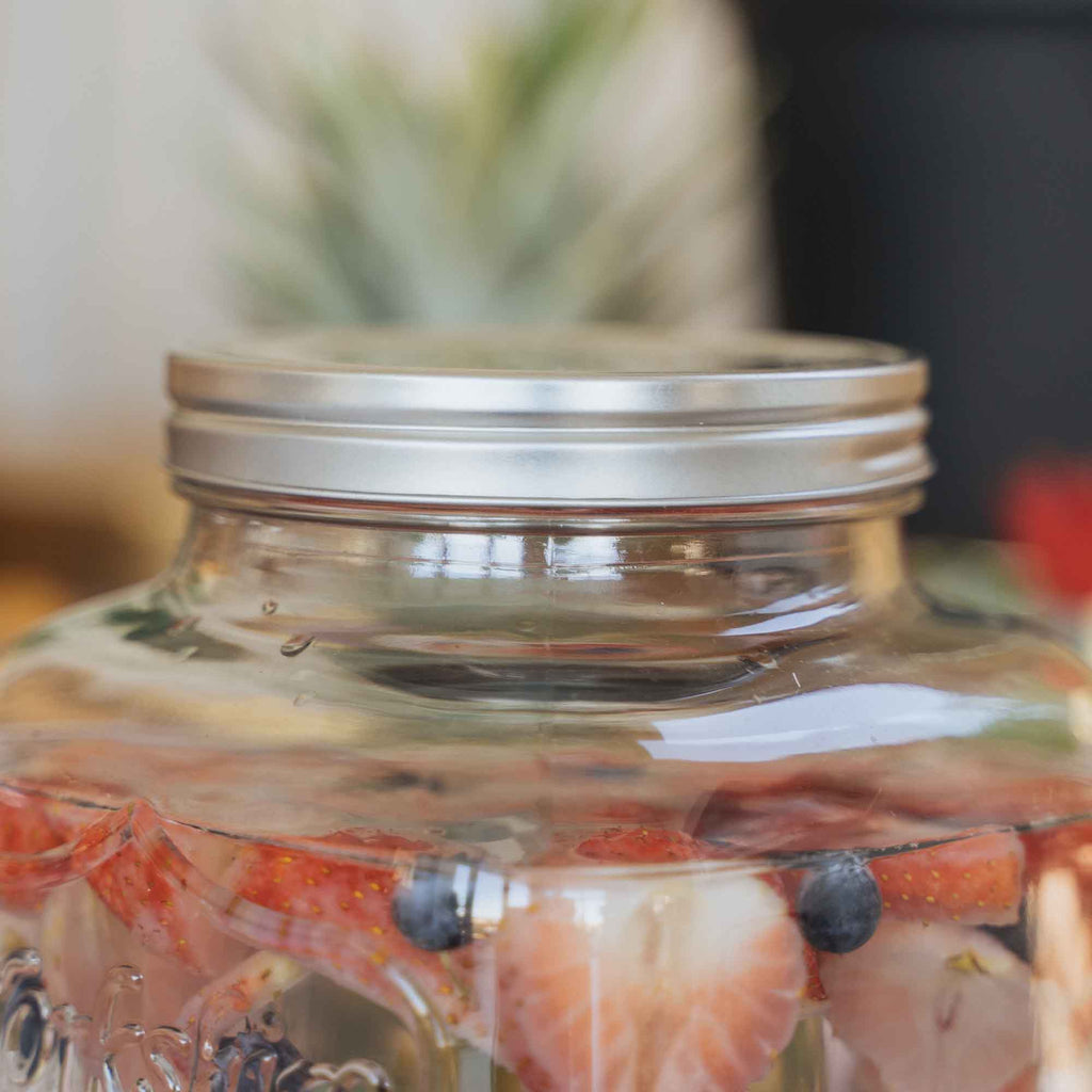 Mason Jar Shaped Beverage Dispenser - 8 liter