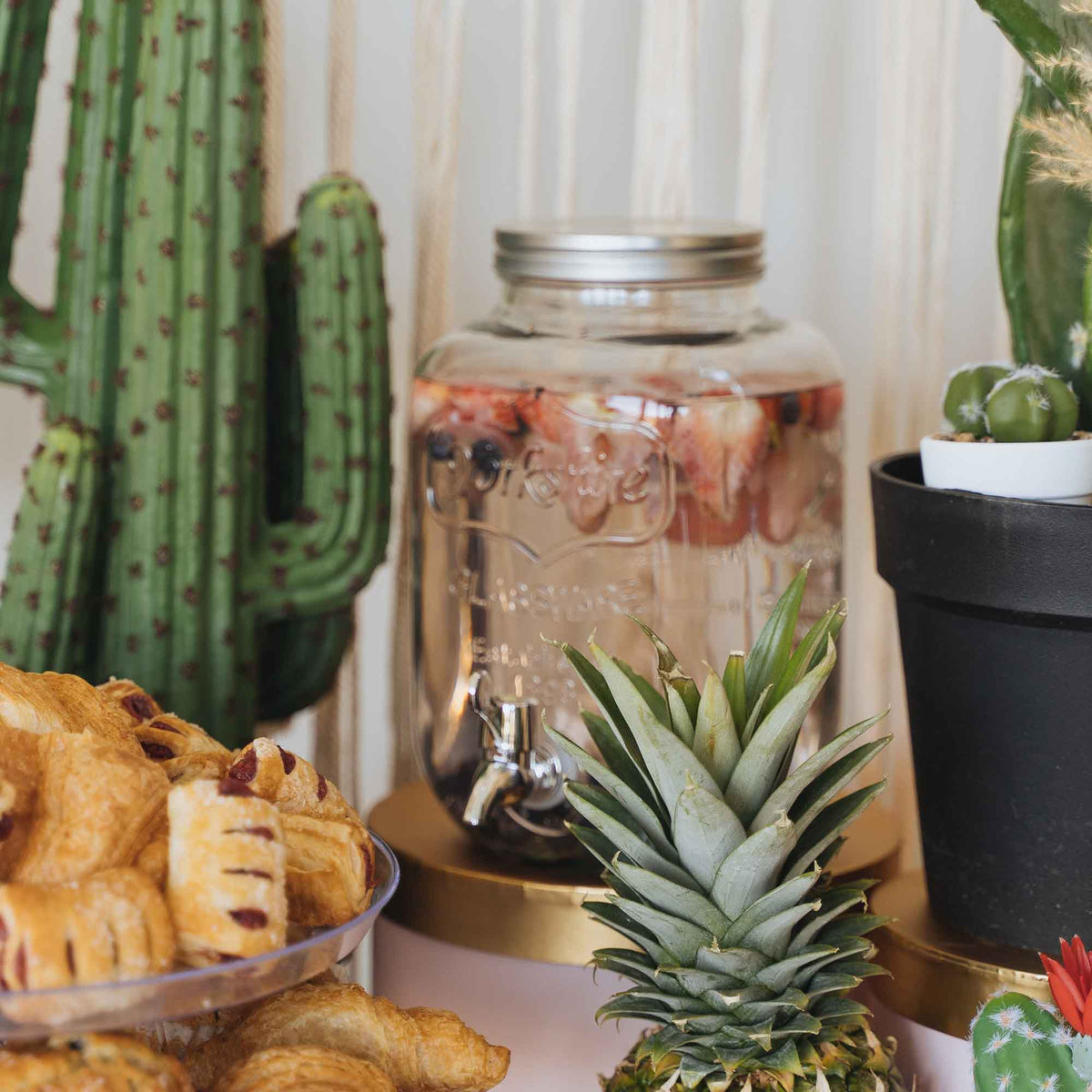 Mason Jar Shaped Beverage Dispenser - 8 liter