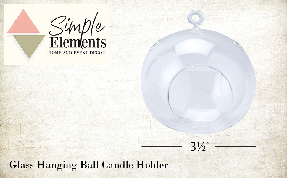 Hanging Glass Terrarium 3.5" - Set of 12