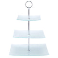 Square Glass Treat Stand