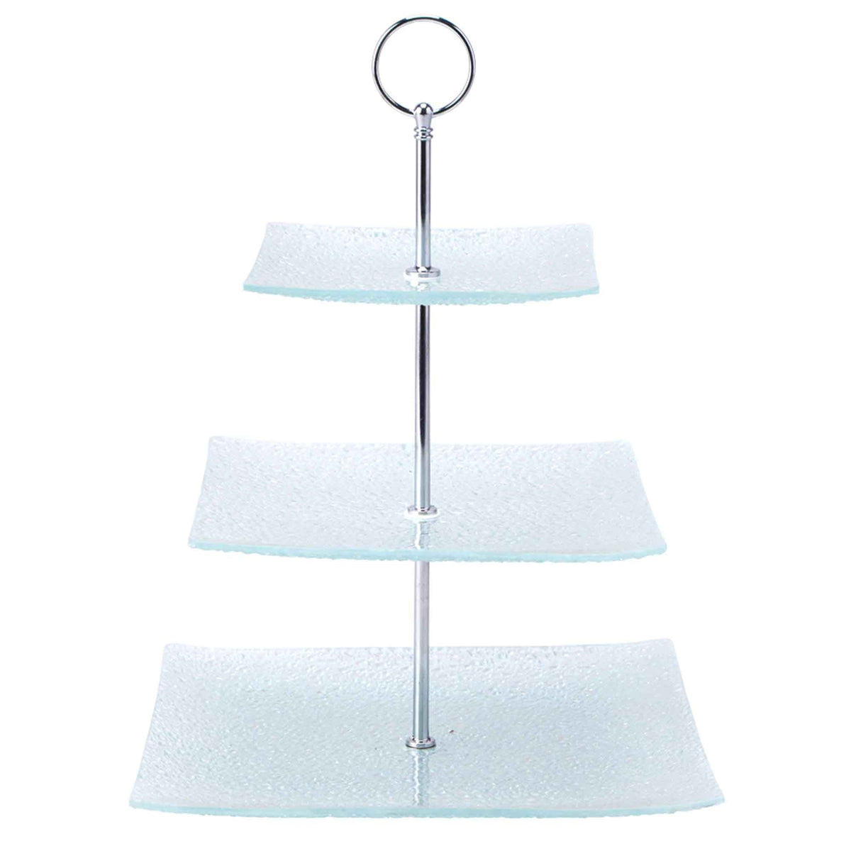 Square Glass Treat Stand