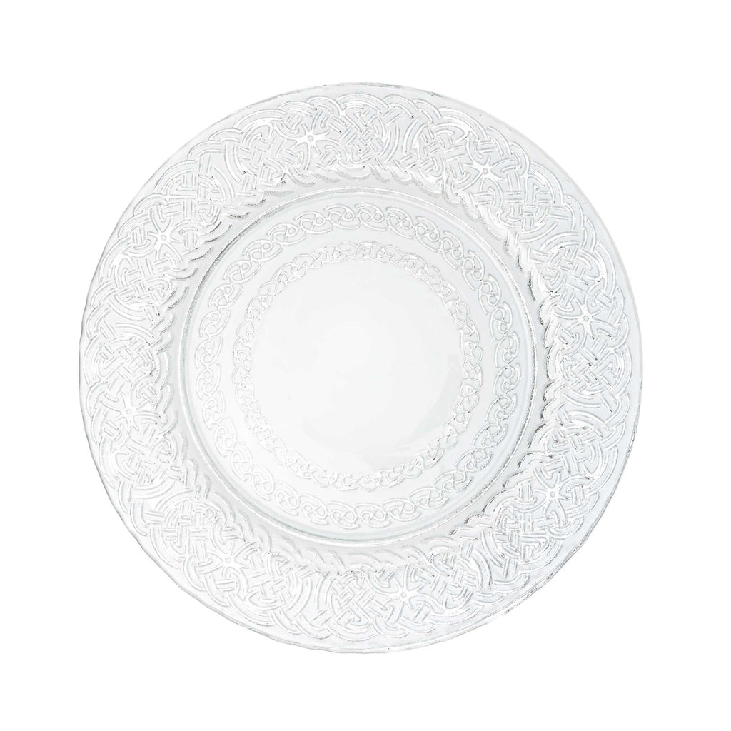 Celtic Glass Charger Plate 13" - Set of 4