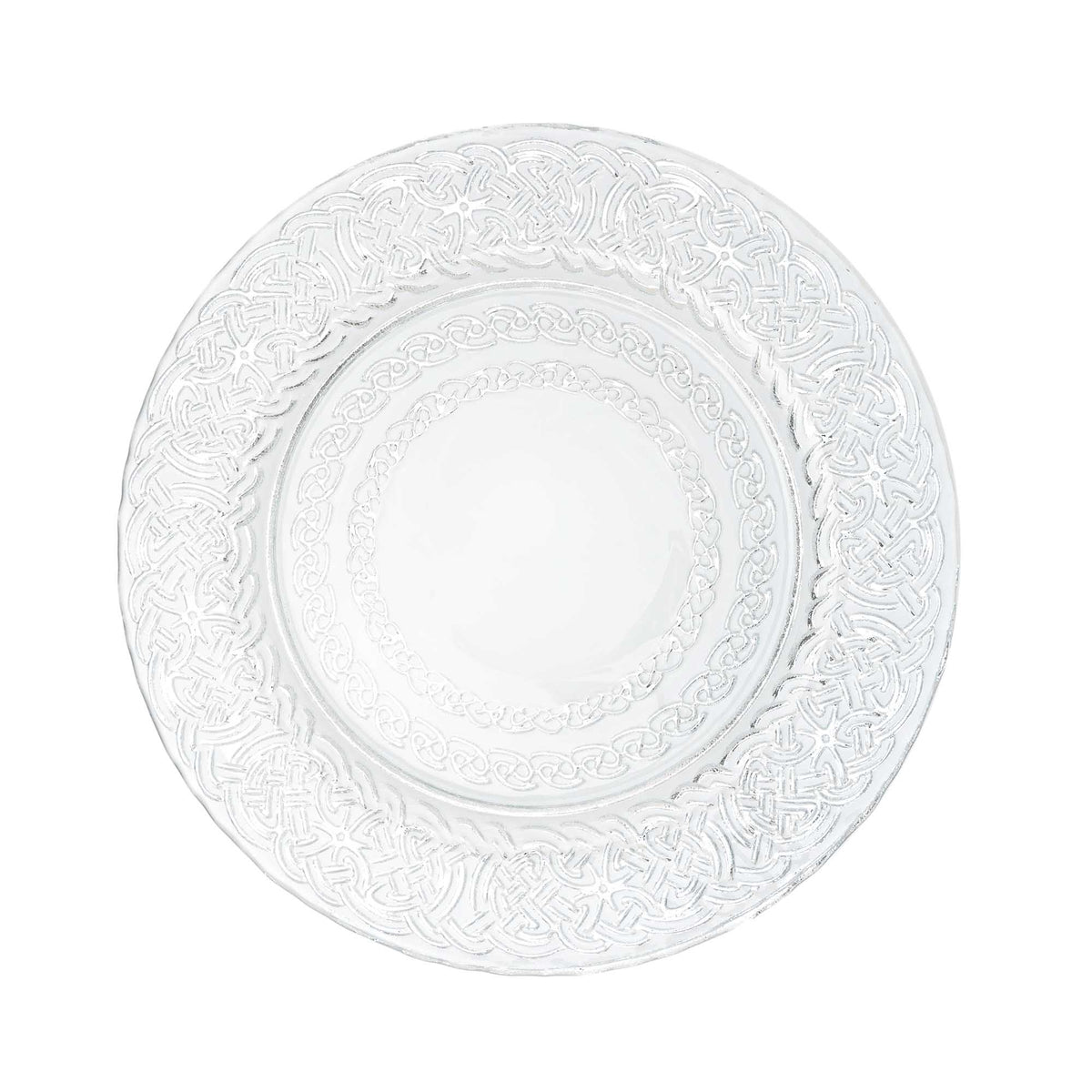 Celtic Glass Charger Plate 13" - Set of 4