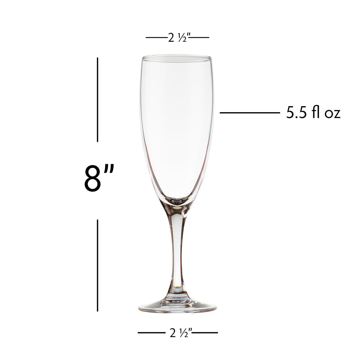Champagne Flutes - 5.5 fl oz