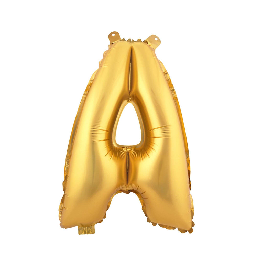 Mylar Balloon Letter A - Gold 34"