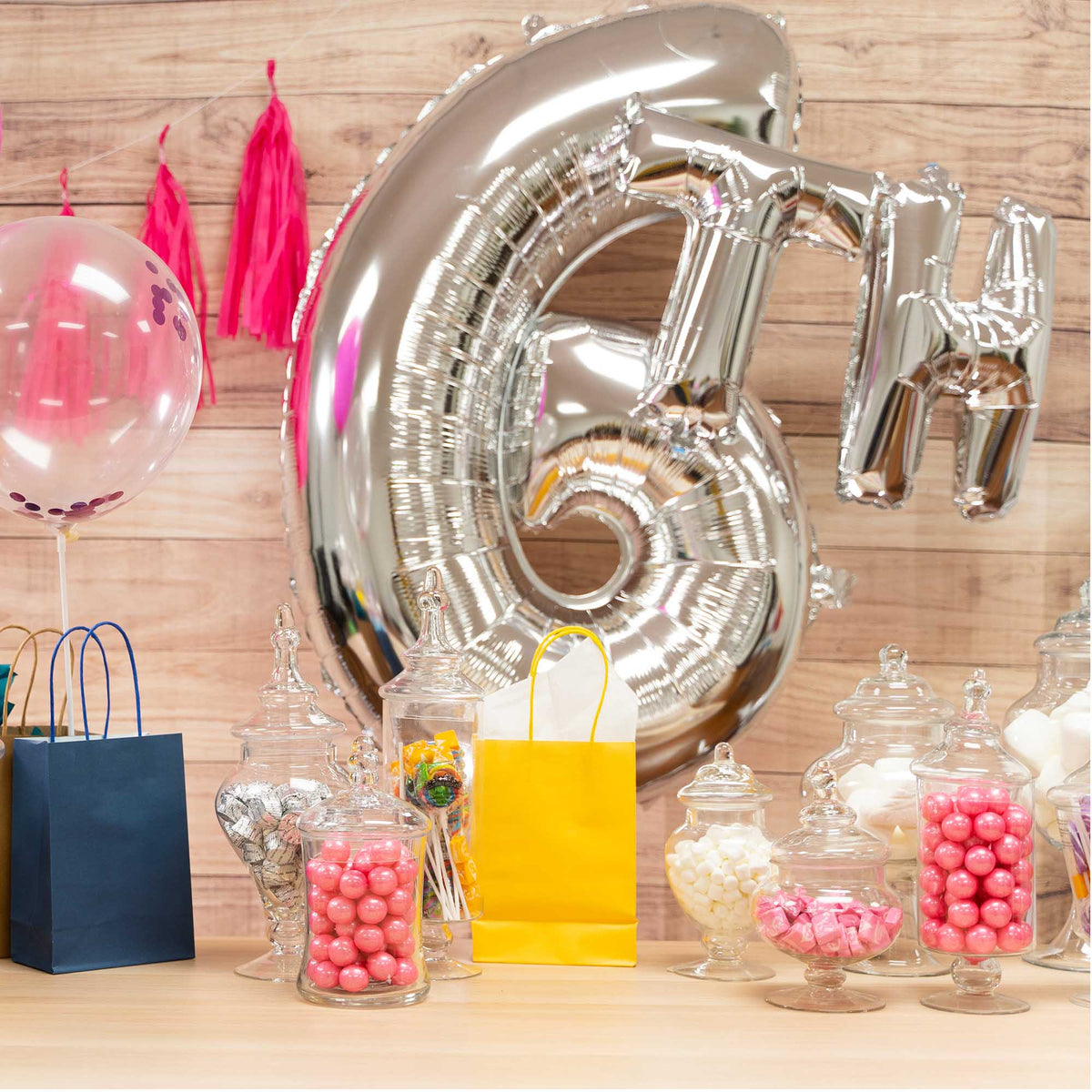 Mylar Balloon Letter N - Silver 34"