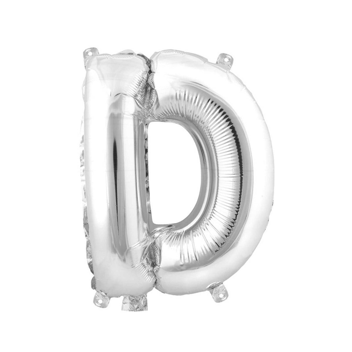 Mylar Balloon Letter D - Silver 34"