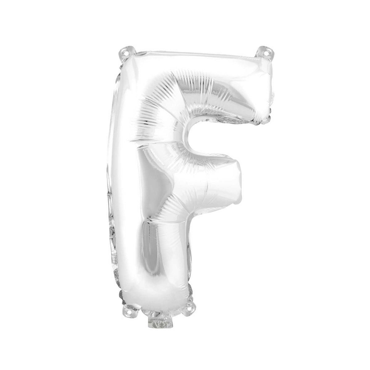 Mylar Balloon Letter F - Silver 34"