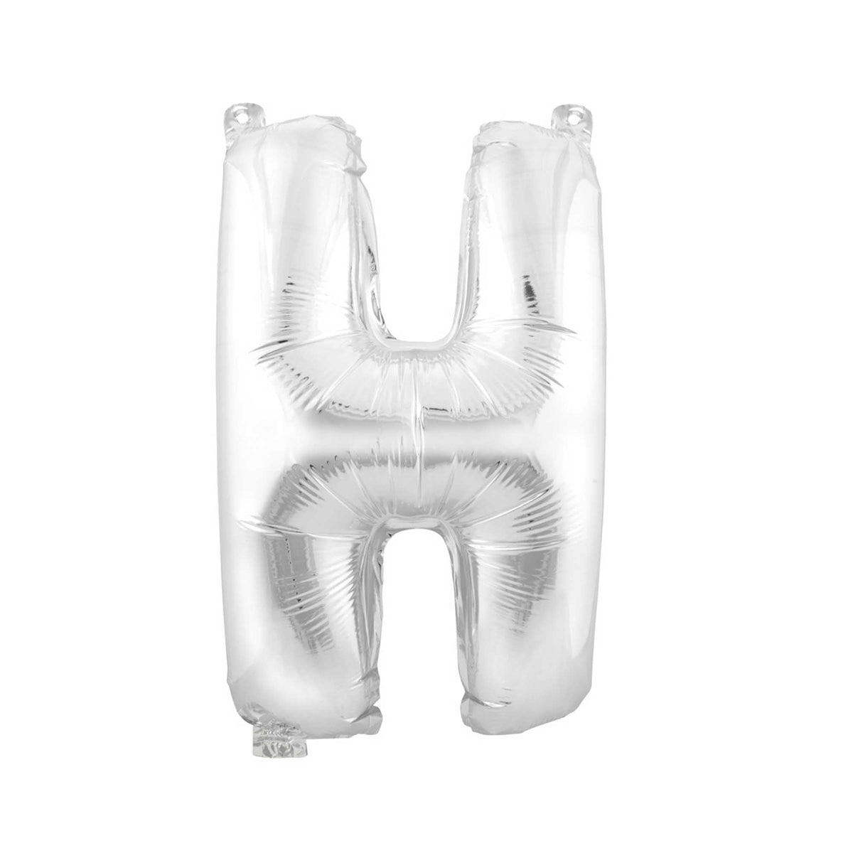 Mylar Balloon Letter H - Silver 34"