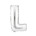 Mylar Balloon Letter L - Silver 16"
