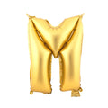 Mylar Balloon Letter M - Gold 16"