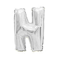Mylar Balloon Letter N - Silver 16"