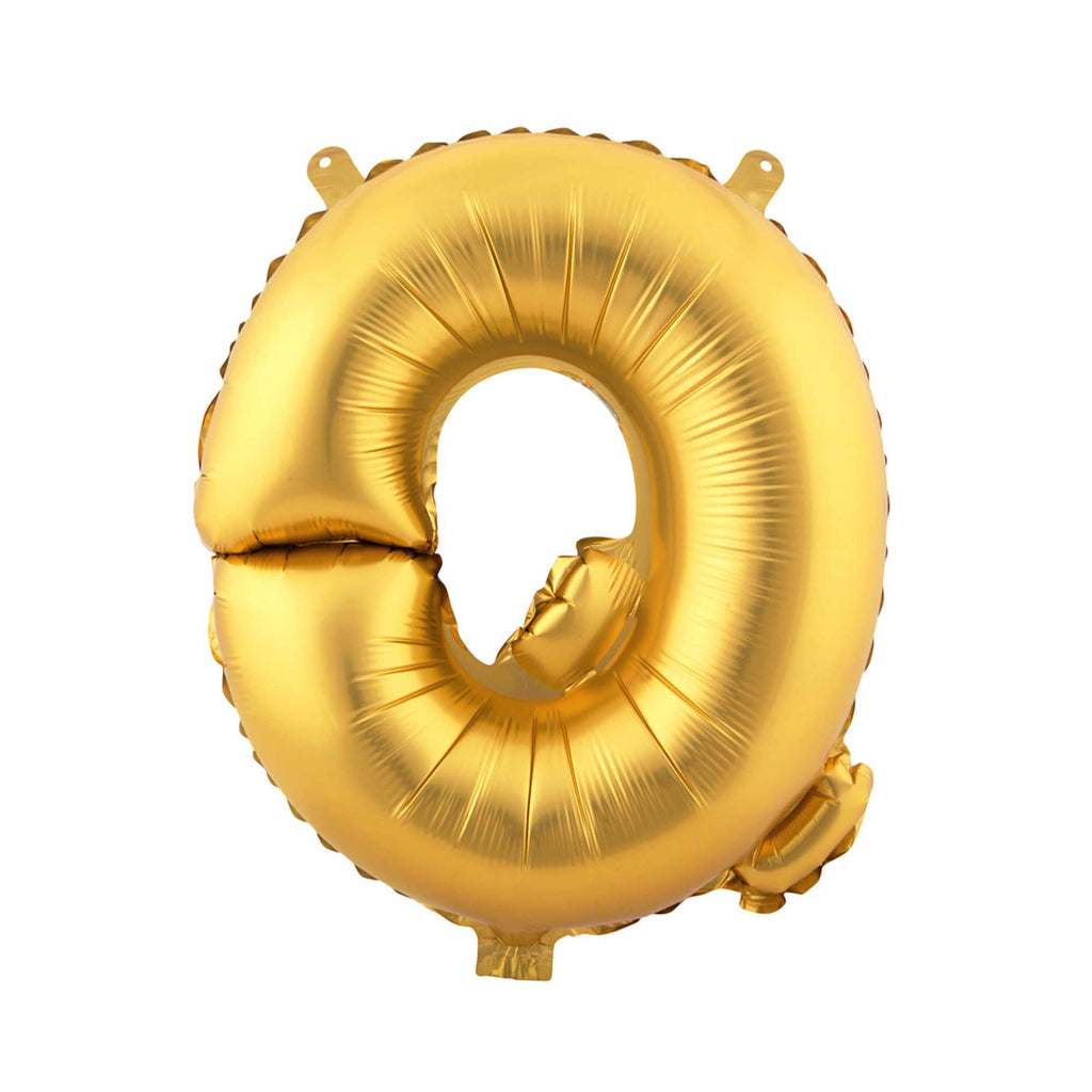 Mylar Balloon Letter Q - Gold 34"