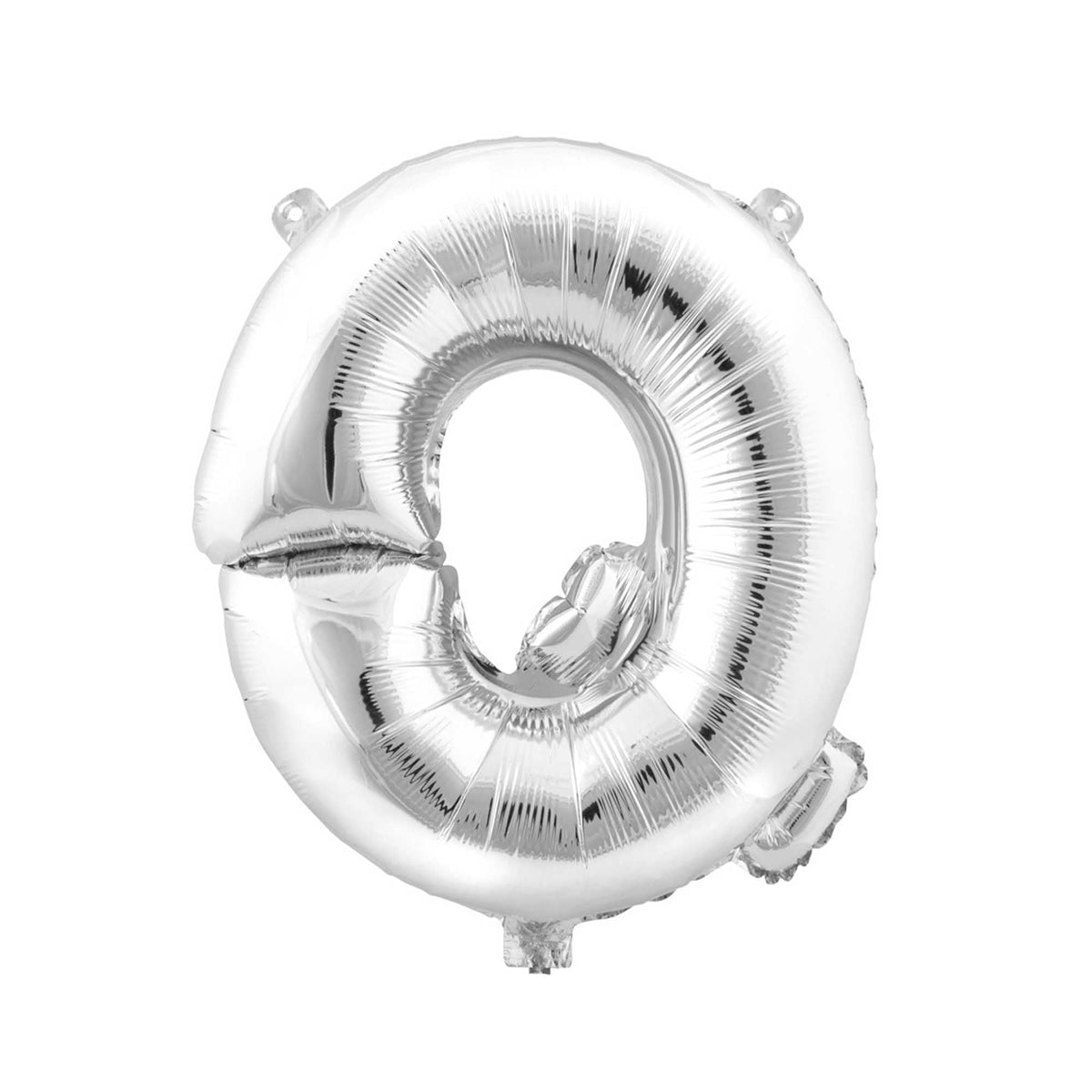 Mylar Balloon Letter Q - Silver 34"