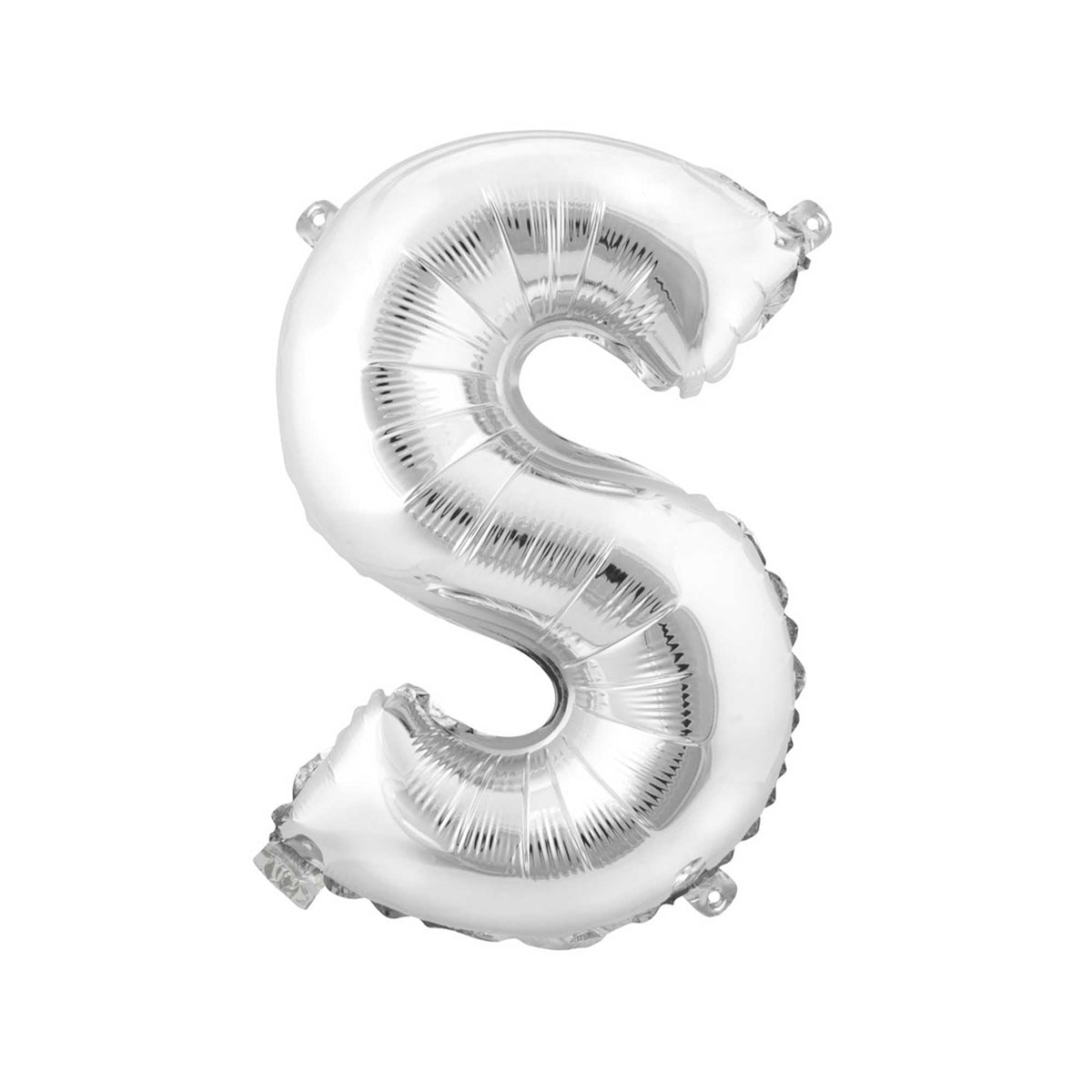 Mylar Balloon Letter S - Silver 34"