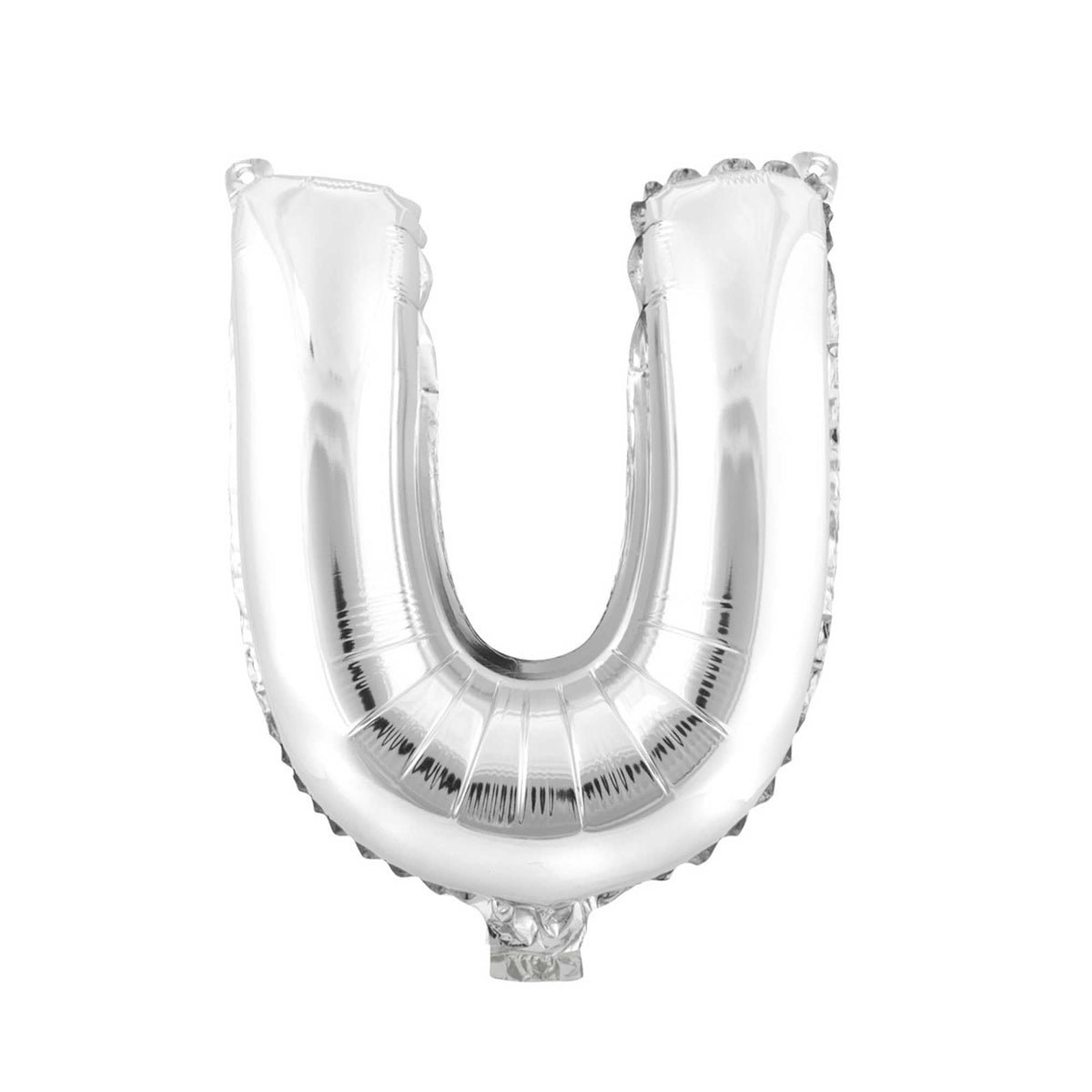 Mylar Balloon Letter U - Silver 34"