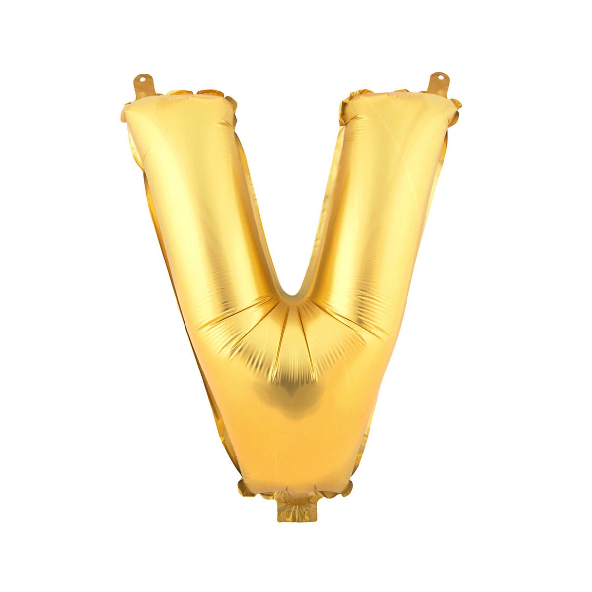 Mylar Balloon Letter V - Gold 34"