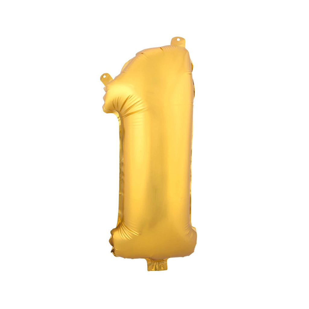 Mylar Balloon Number 1 - Gold 34"