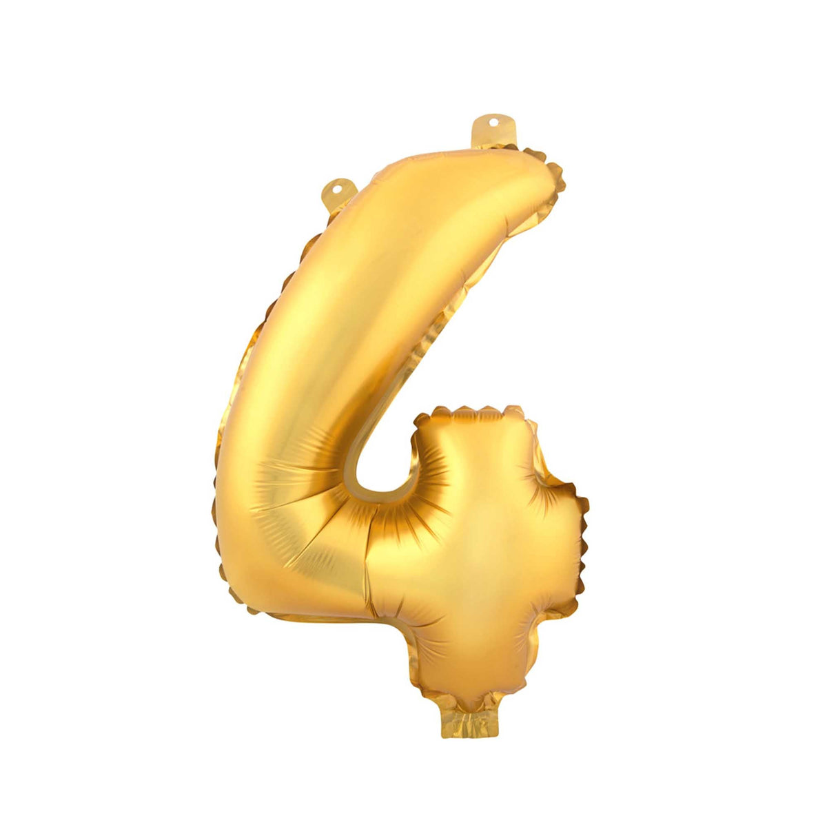 Mylar Balloon Number 4 - Gold 16"