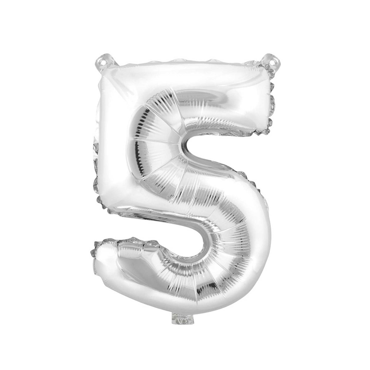 Mylar Balloon Number 5 - Silver 34"