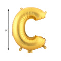 Mylar Balloon Letter C - Gold 34"